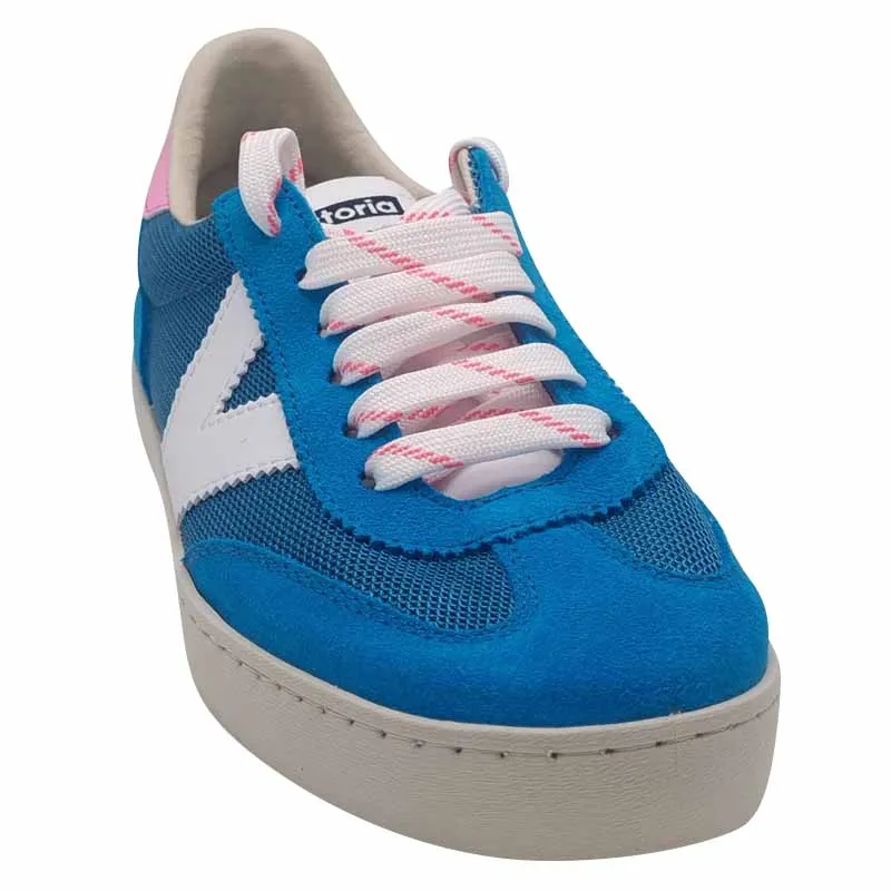 Victoria Womens Blue Lace-up Fashion Trainer - 1126211