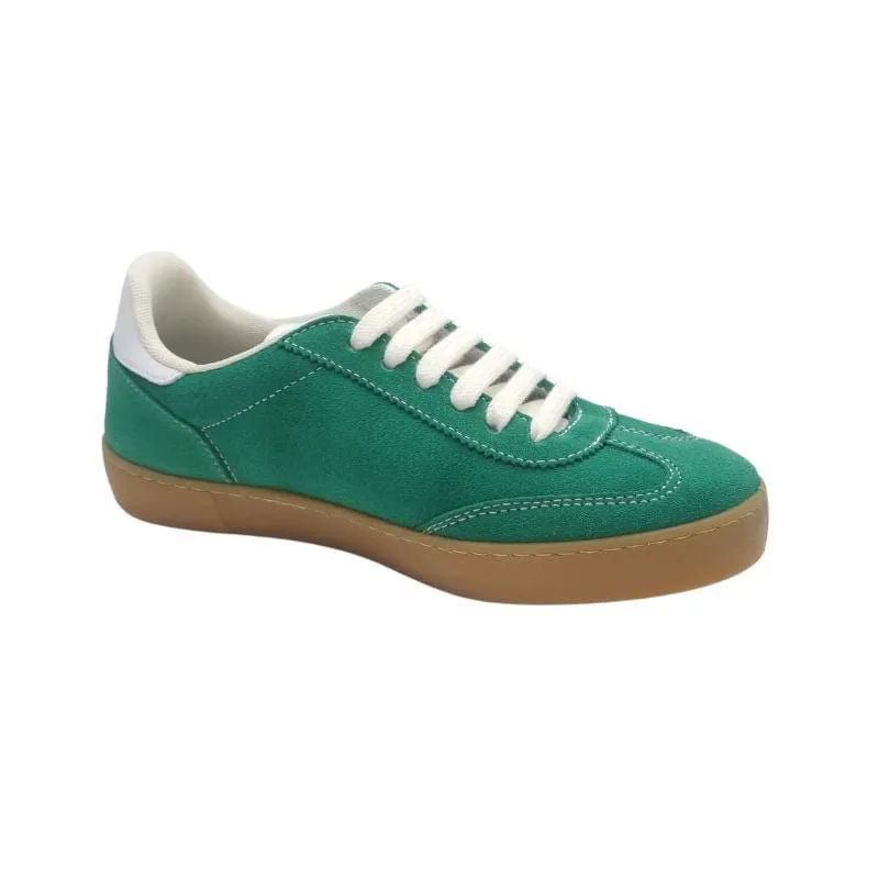 Victoria Womens Green Lace-up Fashion Trainer - 1126212