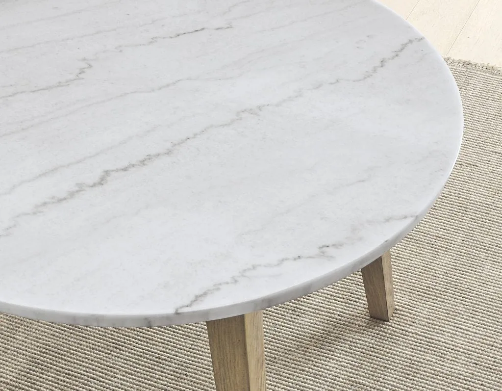 Vienna 48" Round Marble Top Dining Table