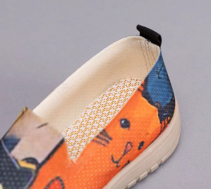 Vintage Style Knitted Espadrilles for Women in Cute Pattern