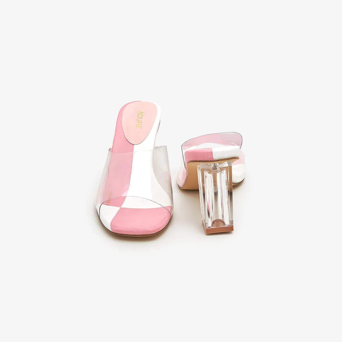Women's Crystal Block Heels