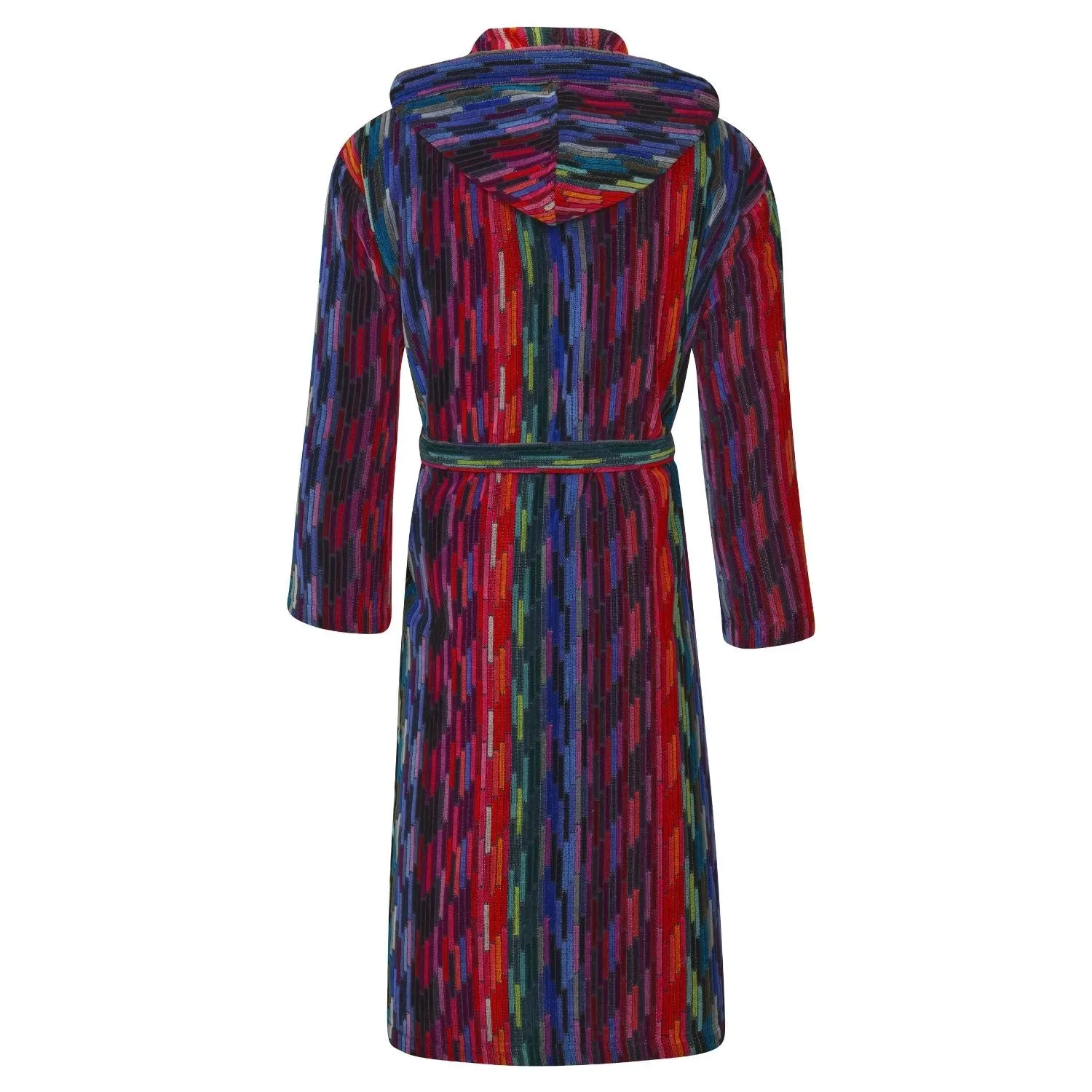 Women's Hooded Dressing Gown  - Multicolor