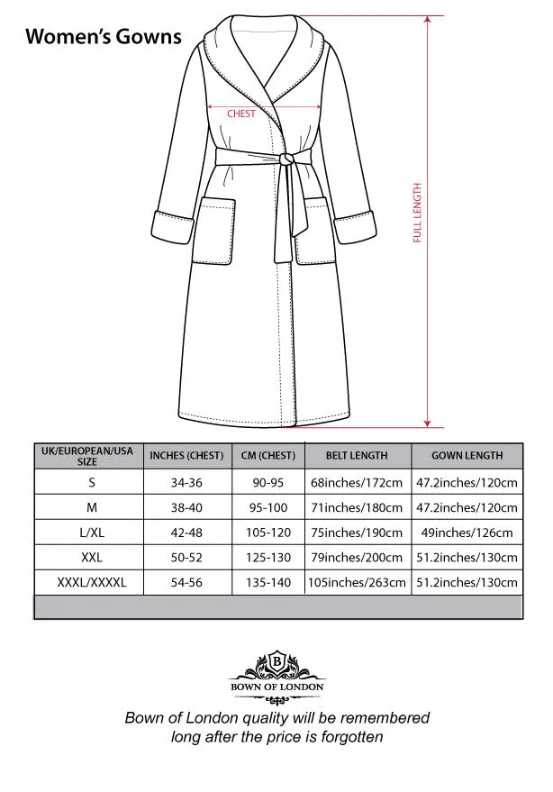 Women's Towelling Dressing Gown - Oceania