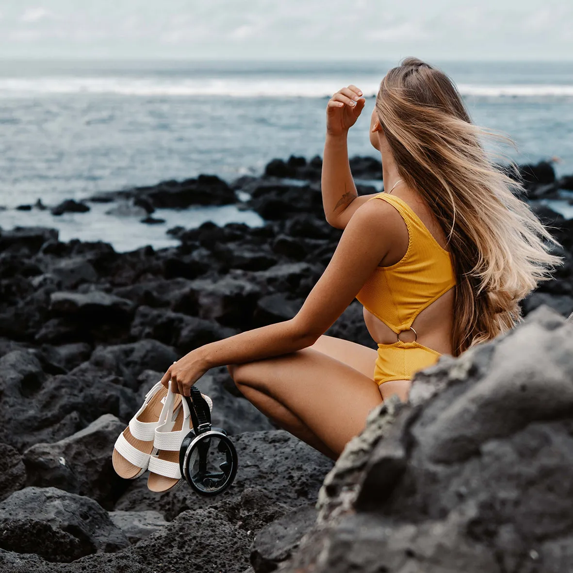 Womens Water Vista - White/Tan