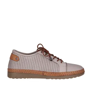 WYATT TURKISH LEATHER TRAINER || TAUPE