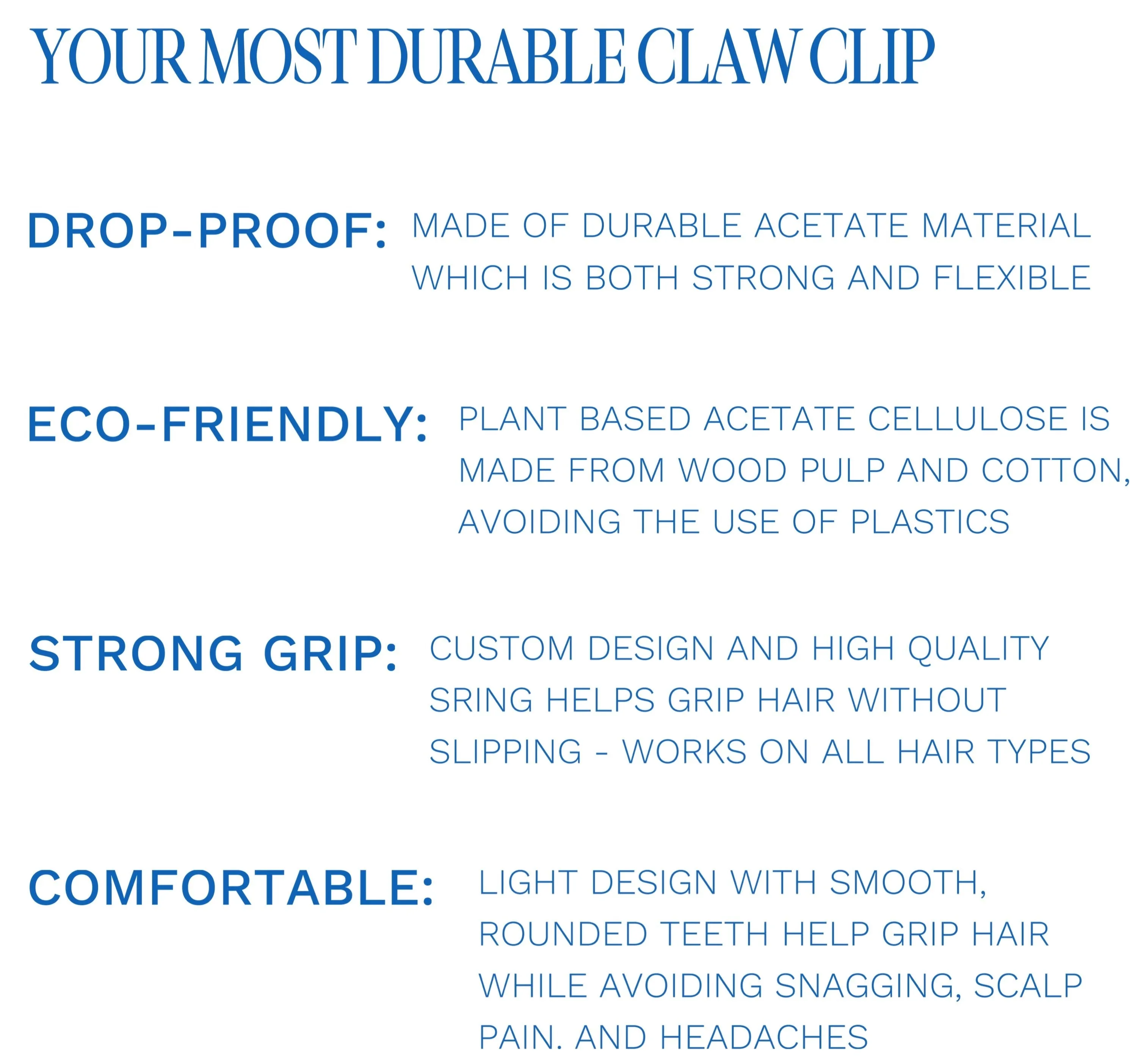 XL Acetate Claw Clip - TURTOISE