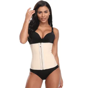 Zip & Hooks Waist Trainer 6 Steel Boned Corset Belt